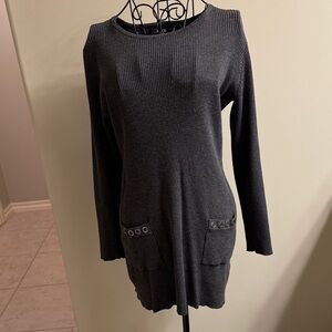 Gray Long Sleeve Sweater or Sweater Dress